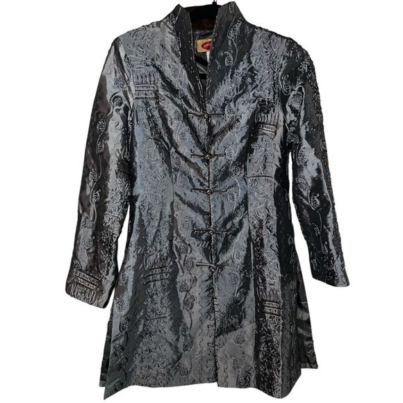 Shanghai Soho Silk Embroidered Jacket Size Medium - Picture 2 of 5